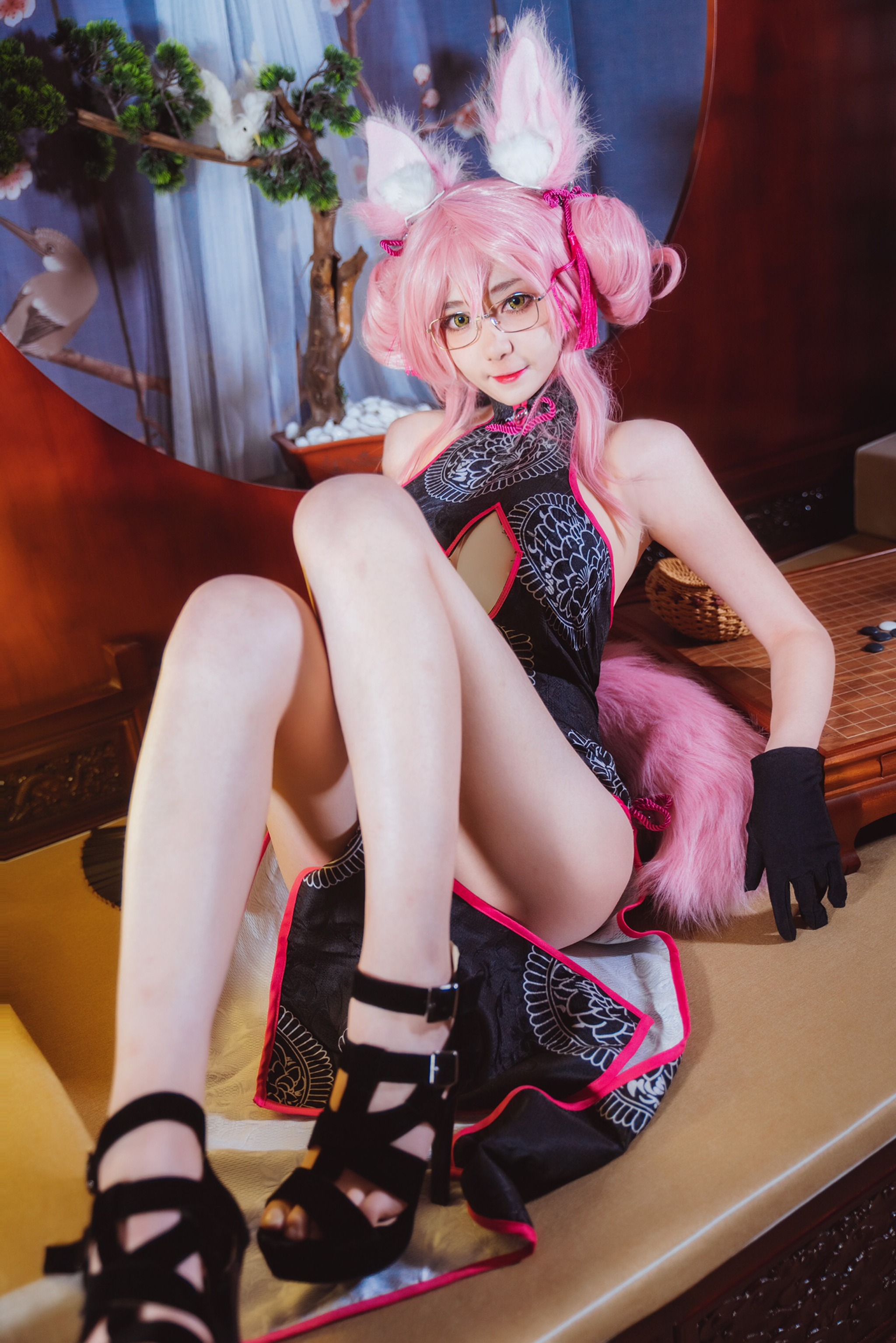 图片[1]-南桃Momoko – NO.045 玉藻前旗袍 [16P]-XikXak